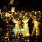 Globos led con rosa y luz parpadeante